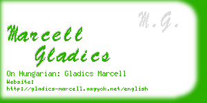 marcell gladics business card